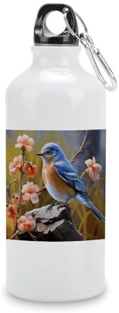 600ml Aluminum Sports Water Bottle Eastern Bluebird Printed Large