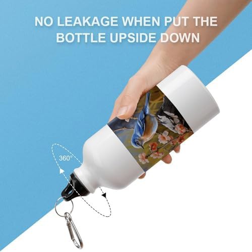 600ml Aluminum Sports Water Bottle Eastern Bluebird Printed Large — photo 3