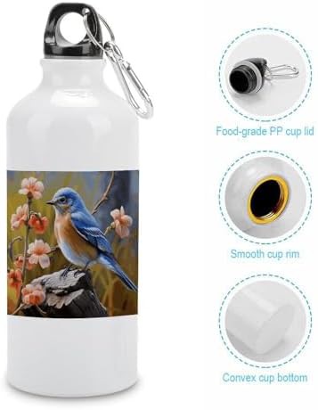 600ml Aluminum Sports Water Bottle Eastern Bluebird Printed Large — photo 5
