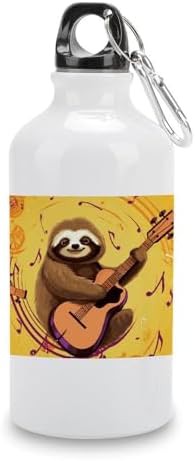 400ml Aluminum Sports Water Bottle Music And Sloth Printed Large