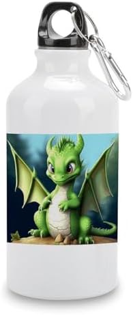 400ml Aluminum Sports Water Bottle Dragon Cute Printed Large