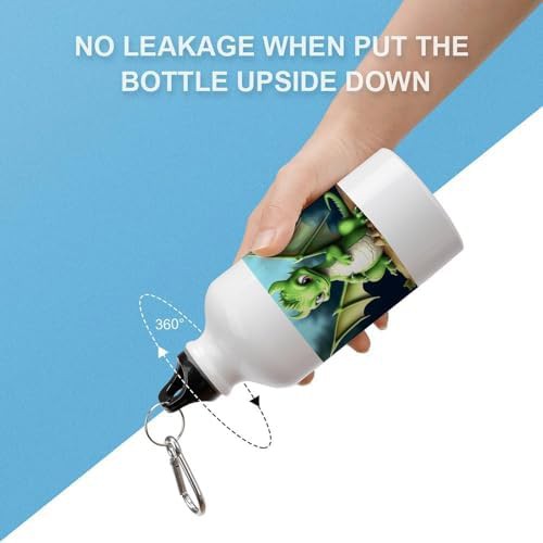 400ml Aluminum Sports Water Bottle Dragon Cute Printed Large — photo 3