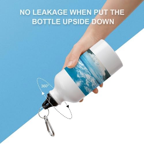 400ml Aluminum Sports Water Bottle Tropical Seascape Printed Large — photo 3
