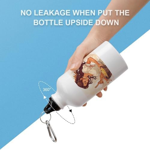 400ml Aluminum Sports Water Bottle Woman Cooking Depiction Printed — photo 3