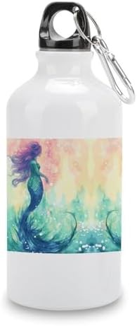 400ml Aluminum Sports Water Bottle Beautiful Mermaid Tail Printed