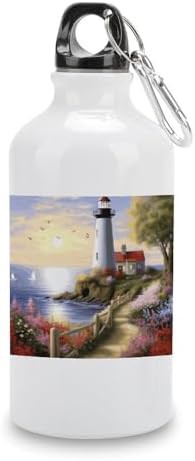 400ml Aluminum Sports Water Bottle Lighthouse Diamond Painting