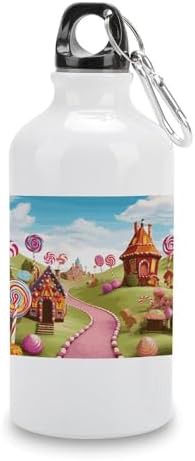 400ml Aluminum Sports Water Bottle Candy Land Printed Large