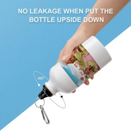 400ml Aluminum Sports Water Bottle Candy Land Printed Large — photo 3