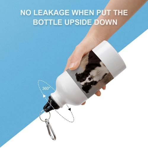 400ml Aluminum Sports Water Bottle Border Collie Printed Large — photo 3