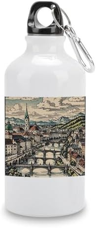 400ml Aluminum Sports Water Bottle Salzburg Region Printed Large