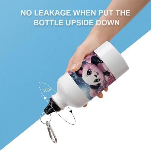 400ml Aluminum Sports Water Bottle Panda Printed Large Capacity — photo 3