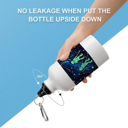 400ml Aluminum Sports Water Bottle Glow In The Dark Printed Large — photo 3