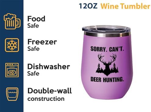 Smart people pink deer wine tumbler — photo 3