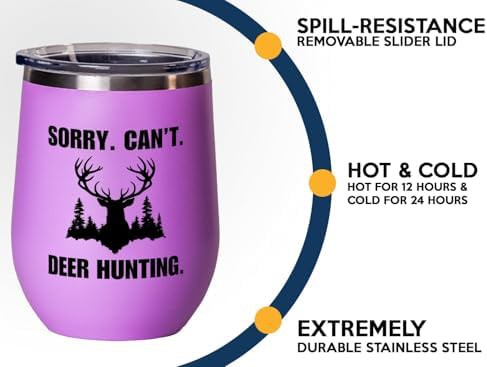 Smart people pink deer wine tumbler — photo 4