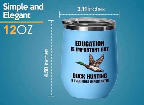 Blue duck hunting 12 oz wine tumbler — photo 5