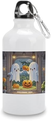 400ml Aluminum Sports Water Bottle Cute Ghost Printed Large