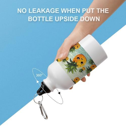 400ml Aluminum Sports Water Bottle Cute Pineapple Printed Large — photo 3