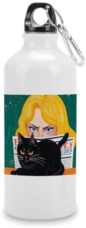 600ml Aluminum Sports Water Bottle Scary Woman Printed Large