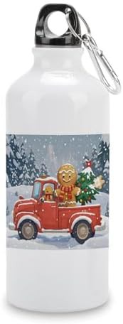 600ml Aluminum Sports Water Bottle Gingerbread Driver Printed Large