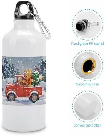600ml Aluminum Sports Water Bottle Gingerbread Driver Printed Large — photo 5