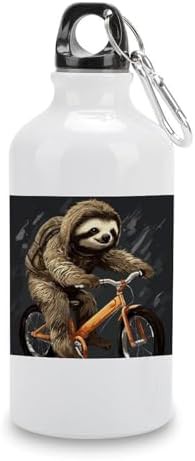 400ml Aluminum Sports Water Bottle Cycling Sloth Printed Large