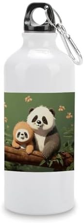 600ml Aluminum Sports Water Bottle Cute Panda And Sloth Printed