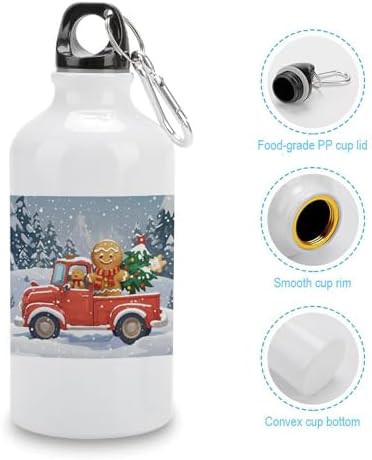 Aluminum travel tumbler with gingerbread driver print — photo 5