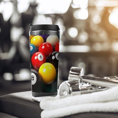 Color billiards insulated stainless steel travel mug — photo 5