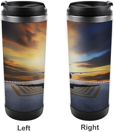 Backpack airplane insulated stainless steel travel mug — photo 4
