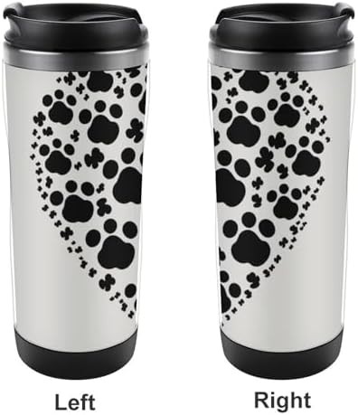 Dog paw print love heart insulated travel mug — photo 4