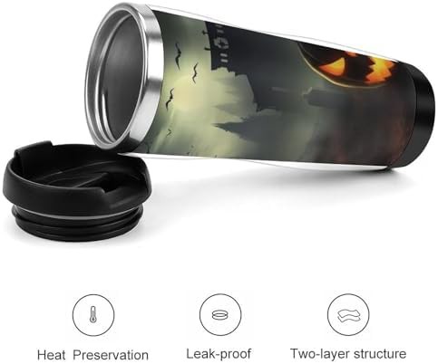 Halloween horror insulated stainless steel travel mug — photo 3