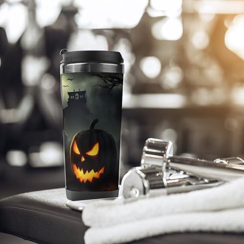 Halloween horror insulated stainless steel travel mug — photo 5