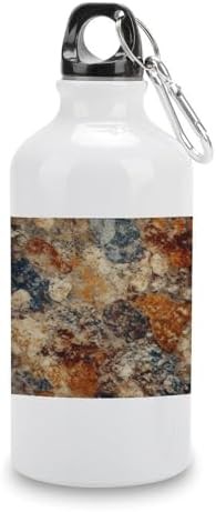 Aluminum travel tumbler with abstract granite print