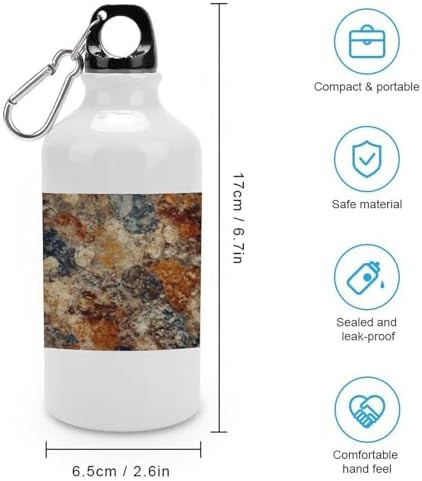 Aluminum travel tumbler with abstract granite print — photo 2