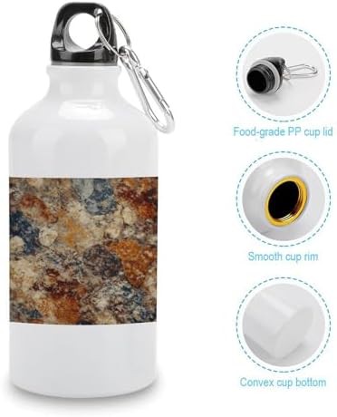 Aluminum travel tumbler with abstract granite print — photo 5