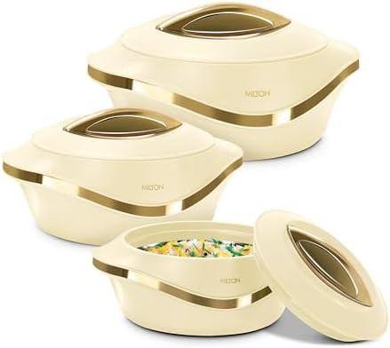 Three Piece Stainless Steel Insulated Casserole Set