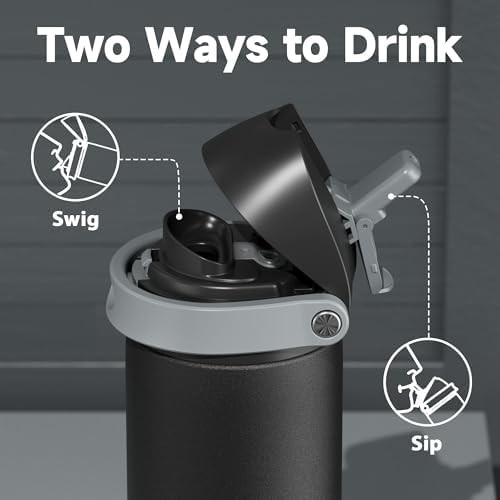 Night Black 24 oz Sports Water Bottle — photo 3