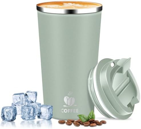 Qemauua agave green 17 oz travel tumbler