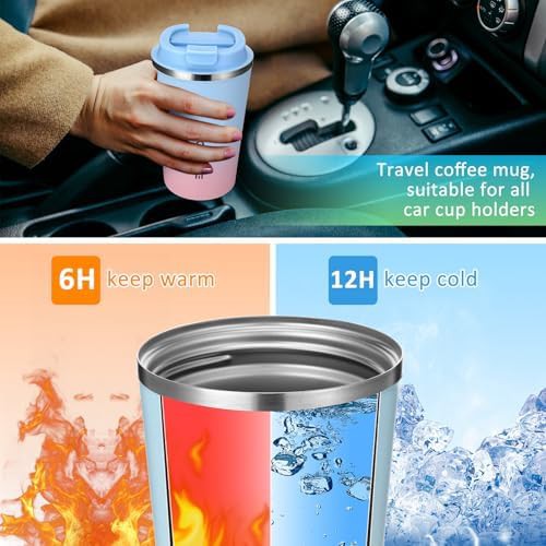 Gradient colorful stainless steel travel tumblers — photo 5