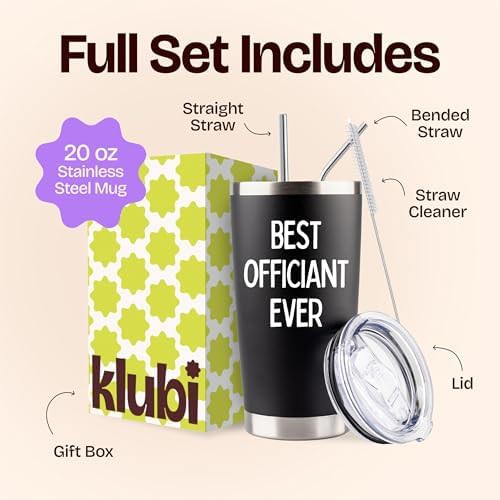 Black best officiant ever gift tumbler — photo 3