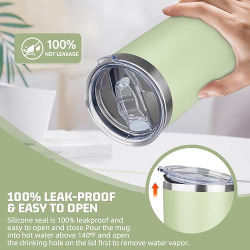 Green Tea Powder Coated Travel Tumbler — photo 5