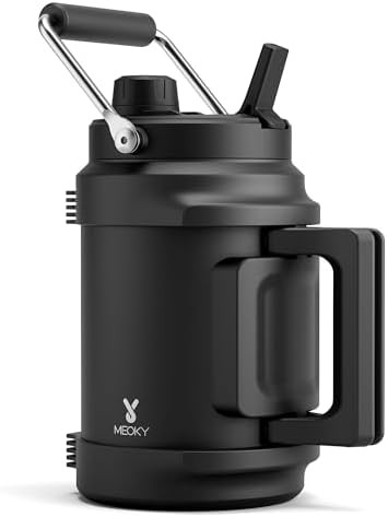 Night Black 64 oz Vacuum Water Jug