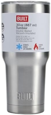 Brushed stainless steel coffee tumbler 30 oz