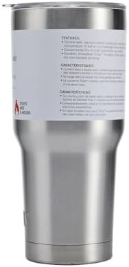 Brushed stainless steel coffee tumbler 30 oz — photo 3