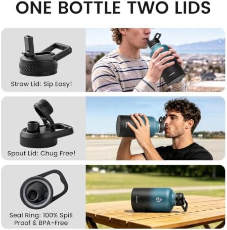 Triple Wall Vacuum Water Bottle 64 oz — photo 5
