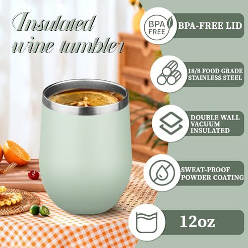 Multicolor stemless wine tumbler four pack — photo 5