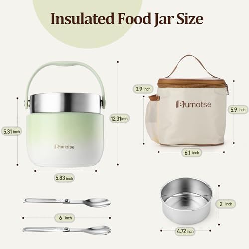 Insulated food jar with dual compartments — photo 4