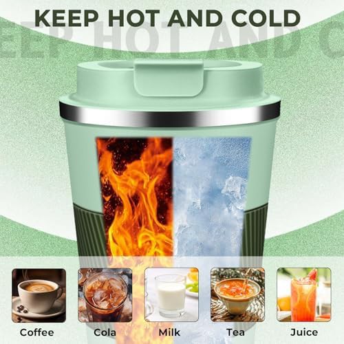 Light green stainless steel tumbler 12 oz — photo 5