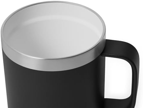 Black 10 oz ceramic lined stackable mug — photo 5