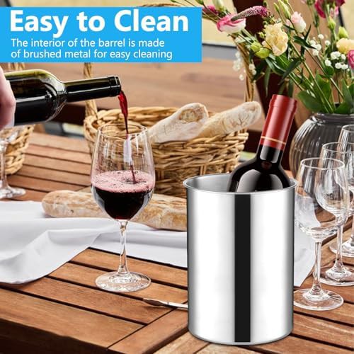 Stainless steel wine chiller bucket 6 pack — photo 3